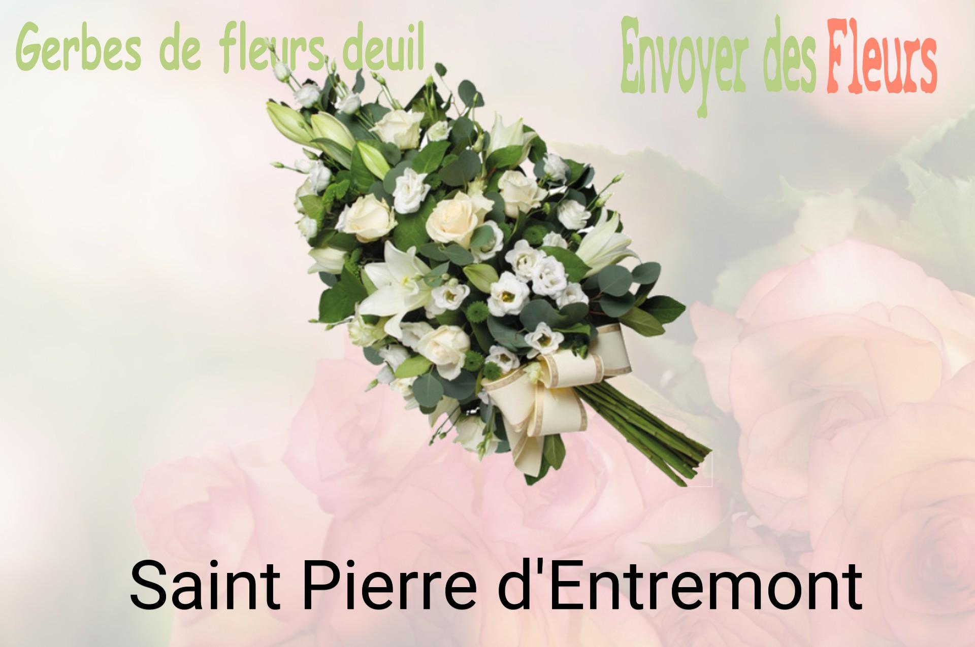 Gerbe de fleurs de deuil livrée à Saint-Pierre-d'Entremont